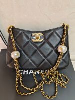 Bag double classic double pearl diamond chain cross-body bag-without packaging box - Image 5