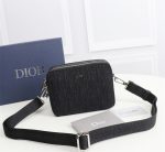 DIOR's new men's and women's chain cross-body saddle tote one-shoulder small square bag-comes with gift box