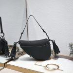 DIOR saddle frosted series saddle bag leather high-end new women's bag birthday oblique light luxury girl-comes with gift box - Image 4