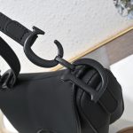 DIOR saddle frosted series saddle bag leather high-end new women's bag birthday oblique light luxury girl-comes with gift box - Image 5