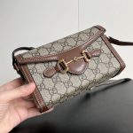 Women's bag, retro horse collar buckle, mailman bag, saddle bag, single shoulder diagonal cross bag-with box - Image 24