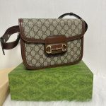 Women's bag, retro horse collar buckle, mailman bag, saddle bag, single shoulder diagonal cross bag-with box - Image 28