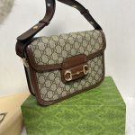 Women's bag, retro horse collar buckle, mailman bag, saddle bag, single shoulder diagonal cross bag-with box - Image 30