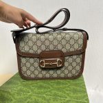 Women's bag, retro horse collar buckle, mailman bag, saddle bag, single shoulder diagonal cross bag-with box - Image 39