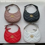 New leather half moon armpit bag, high-end single shoulder hand-held crossbody chain crescent bag-comes with gift box