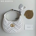 New leather half moon armpit bag, high-end single shoulder hand-held crossbody chain crescent bag-comes with gift box - Image 40