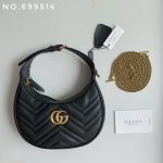 New leather half moon armpit bag, high-end single shoulder hand-held crossbody chain crescent bag-comes with gift box - Image 4