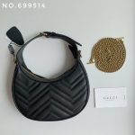 New leather half moon armpit bag, high-end single shoulder hand-held crossbody chain crescent bag-comes with gift box - Image 3