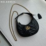 New leather half moon armpit bag, high-end single shoulder hand-held crossbody chain crescent bag-comes with gift box - Image 20
