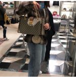 Women's  dermis bag, leather chain tote bag, women's large capacity single shoulder armpit bag, new style-without packaging box (Copy) - Image 11