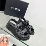 Velcro Sandals for Women's Spring/Summer 2024 New Collection Thick Bottom Height Increasing Casual Versatile Flat Sports Sandals-comes with gift box
