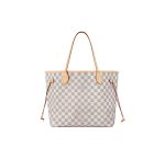 New women's shopping bag, genuine leather shoulder tote bag, large capacity bag, fashionable plaid design-without packaging box - Image 4
