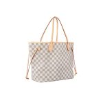 New women's shopping bag, genuine leather shoulder tote bag, large capacity bag, fashionable plaid design-without packaging box - Image 5