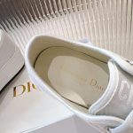 New autumn and winter thick soled low top canvas shoes for women, Dior Fide vintage casual shallow mouth single shoes, versatile board shoes-comes with gift box - Image 5