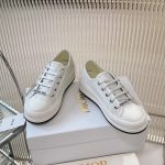 New autumn and winter thick soled low top canvas shoes for women, Dior Fide vintage casual shallow mouth single shoes, versatile board shoes-comes with gift box - Image 9