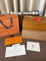 Summer new high-end women's bag made of genuine leather with floral stripes, mini bucket bag, shoulder bag, crossbody bag, hand-held small bag-without packaging box - Image 3