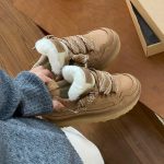 Mel series casual snow shoes for women in autumn and winter, thickened and warm with fleece, low top sports and casual board shoes for men and women - Image 6