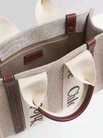Manlang bag classic canvas cowhide tote bag brown crossbody bag large capacity black tote bag-comes with gift box - Image 4