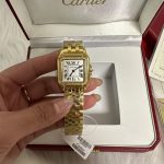 New square watch with elegant and fashionable steel strap and diamond inlaid women's watch, simple Roman numeral quartz watch-comes with gift box - Image 14