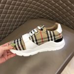 European station fashion color blocked plaid men's shoes casual sports shoes Korean version thick sole versatile breathable dad shoes running shoes - Image 5