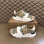 European station fashion color blocked plaid men's shoes casual sports shoes Korean version thick sole versatile breathable dad shoes running shoes