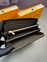 New Women's Bag, Old Flower Zipper Wallet, Genuine Leather, Men's and Women's Long Handbag-comes with gift box - Image 4