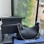 Prada new chain underarm bag, three in one detachable multi-purpose bag (with gift box)