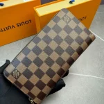New Women's Bag, Old Flower Zipper Wallet, Genuine Leather, Men's and Women's Long Handbag-comes with gift box