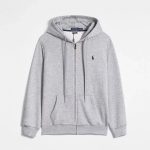 Original replica new cardigan hooded Paul sweatshirt, pony zipper embroidered casual jacket for men, loose fit - Image 4