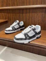 New autumn men's shoes original casual shoes soft sole color blocked sports shoes trendy low cut breathable anti slip board shoes - Image 2