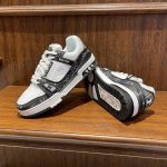 New autumn men's shoes original casual shoes soft sole color blocked sports shoes trendy low cut breathable anti slip board shoes - Image 3