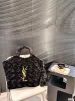 YSL rabbit fur tote bag, lazy and casual, paired with fashionable and cool fashionable bags - Image 12