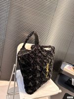 YSL rabbit fur tote bag, lazy and casual, paired with fashionable and cool fashionable bags - Image 10