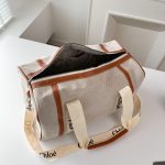 Chloe Crossbody Large Capacity Letter Canvas Bag Fashion Single Shoulder Crossbody Bag - Image 11