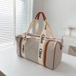 Chloe Crossbody Large Capacity Letter Canvas Bag Fashion Single Shoulder Crossbody Bag - Image 9