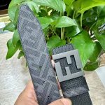 New luxury Coffin belt for men, classic casual vintage flower double-sided F-buckle versatile belt trend - Image 8