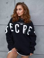 2024 American oversize fashion niche trend design sense chic print versatile loose hooded sweatshirt for external wear - Image 11