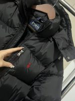 2024 winter new embroidered warhorse hooded down cotton jacket for couples, loose and versatile, thick windproof pork rib cotton jacket - Image 5