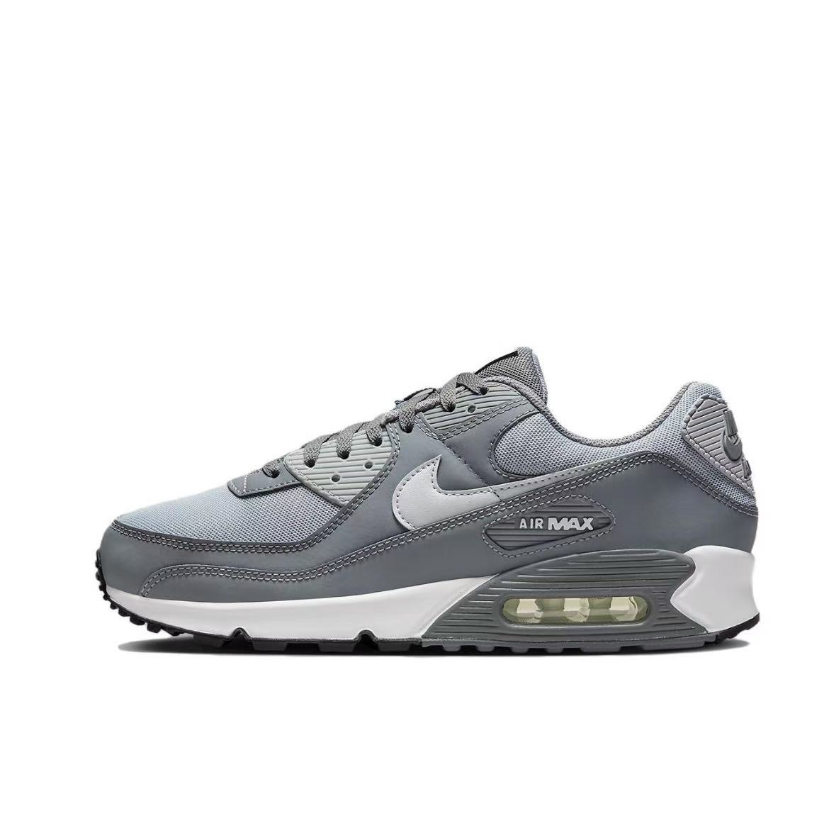 c421f77315ab37db01c1d8071c599cd Nike Air Max 90 Wear resistant Low cut Life Casual Shoes for Men, Grey - Image 1