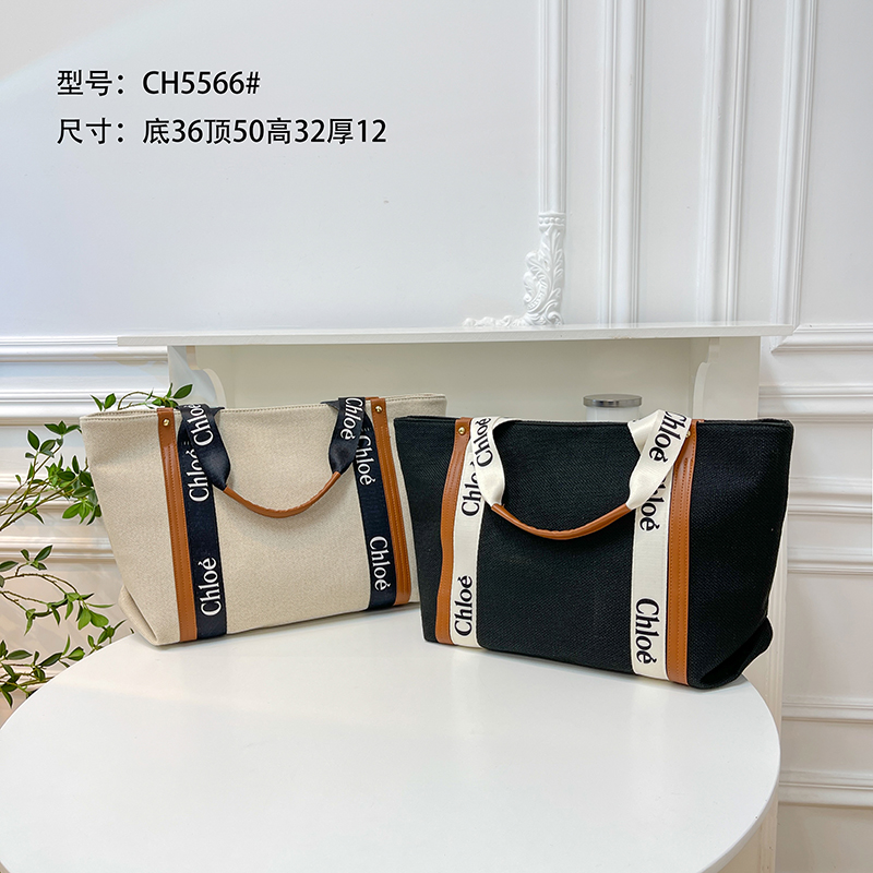 ca8fe368 Chloe Crossbody Large Capacity Letter Canvas Bag Fashion Single Shoulder Crossbody Bag - Image 1