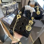 Lacquer leather Daifei bag with three or four compartments, genuine leather diamond grid small square bag, versatile, single shoulder crossbody, high-end handbag for women-comes with gift box - Image 13
