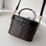 Women's bag, Kay box bag, Georgie vintage makeup bag, carriage buckle, single shoulder crossbody handbag-without packaging box - Image 2