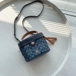 Women's bag, Kay box bag, Georgie vintage makeup bag, carriage buckle, single shoulder crossbody handbag-without packaging box - Image 29