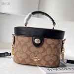 Women's bag, Kay box bag, Georgie vintage makeup bag, carriage buckle, single shoulder crossbody handbag-without packaging box - Image 11
