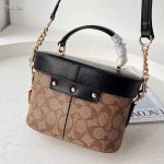 Women's bag, Kay box bag, Georgie vintage makeup bag, carriage buckle, single shoulder crossbody handbag-without packaging box - Image 9
