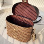 Women's bag, Kay box bag, Georgie vintage makeup bag, carriage buckle, single shoulder crossbody handbag-without packaging box - Image 6