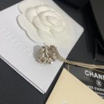 New Xiangjia Double Dice Letter Necklace, Fragrant Grandma Hollow out 3D Clavicle Chain, Small Fragrant Style-without packaging box - Image 2