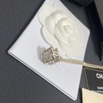 New Xiangjia Double Dice Letter Necklace, Fragrant Grandma Hollow out 3D Clavicle Chain, Small Fragrant Style-without packaging box - Image 5