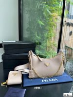 Prada new chain underarm bag, three in one detachable multi-purpose bag (with gift box) - Image 4