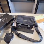 Prada's new three in one crossbody bag with coin purse pendant, unisex (with gift box)